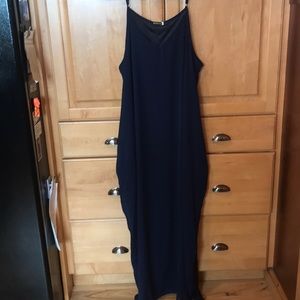 Navy maxi dress